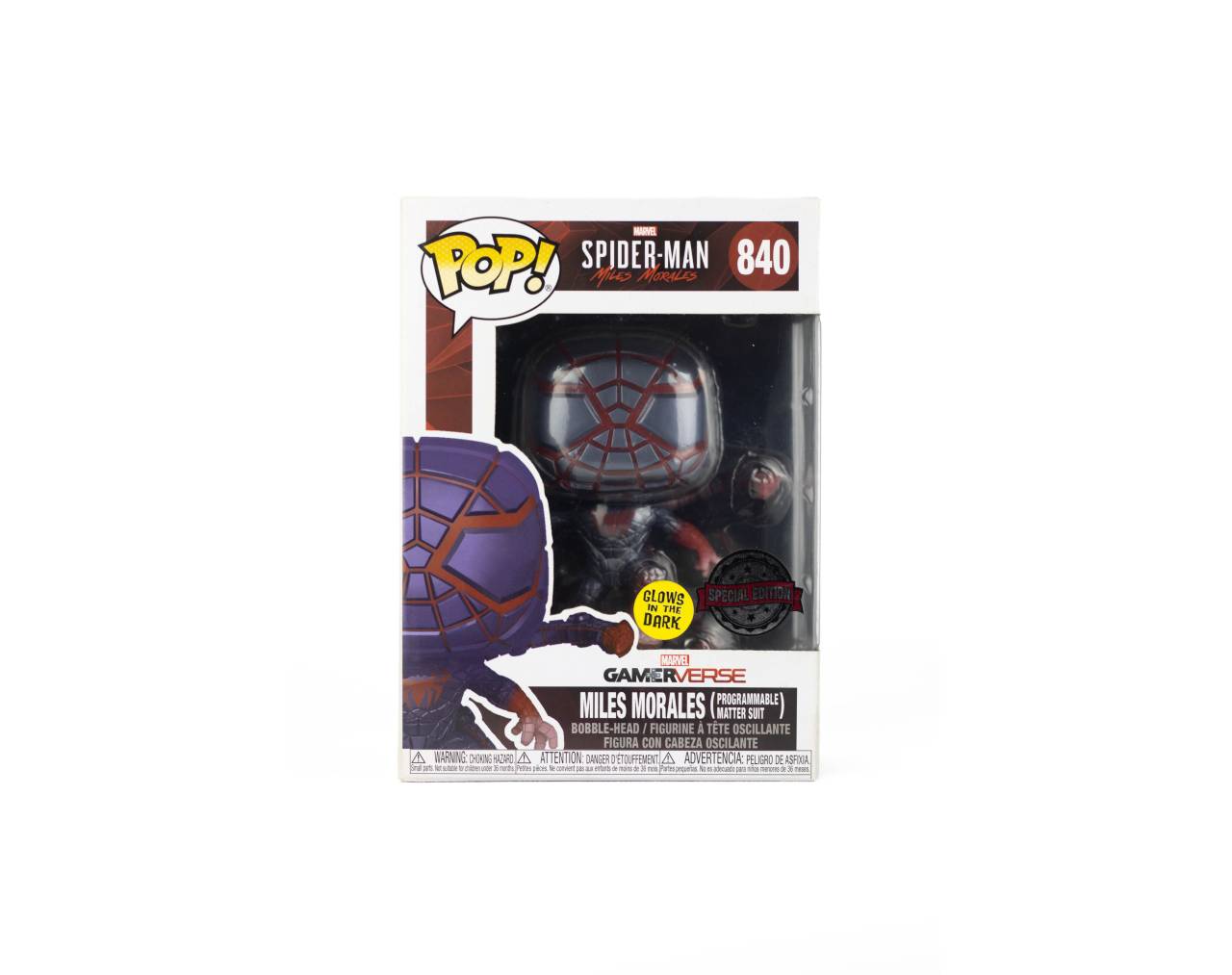 Miles Morales (Programmable Matter Suit) GITD Pop! Vinyl
