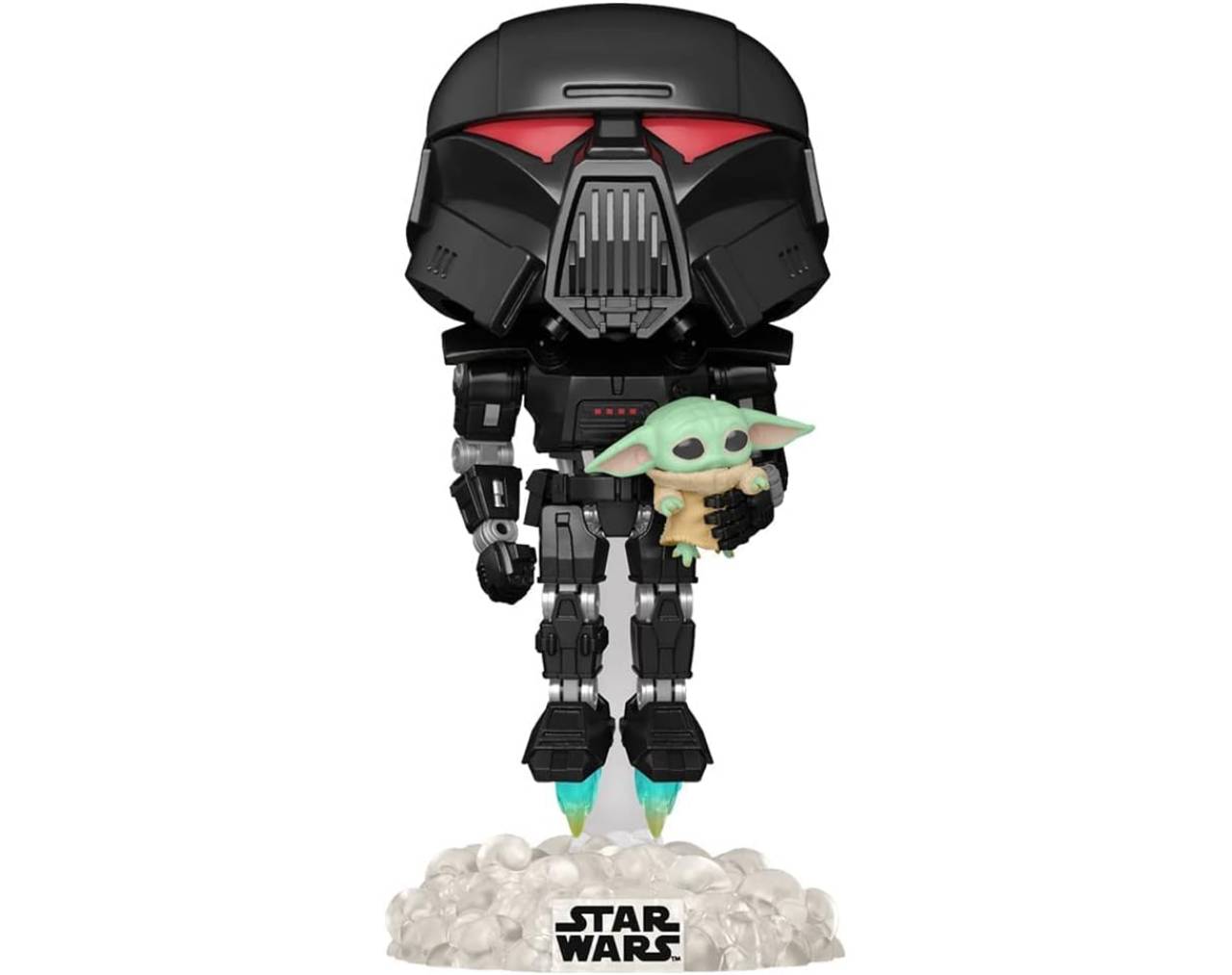 Dark Trooper with Grogu glows in the dark - Star Wars Pop! Vinyl