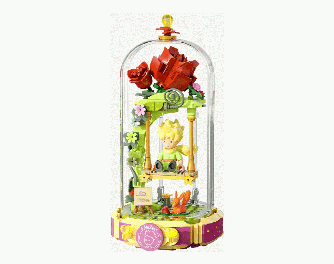 Set de construcción figurita Pantasy El Principito, Columpio de rosas (86322)